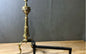 19th Century Brass Fireplace Andirons