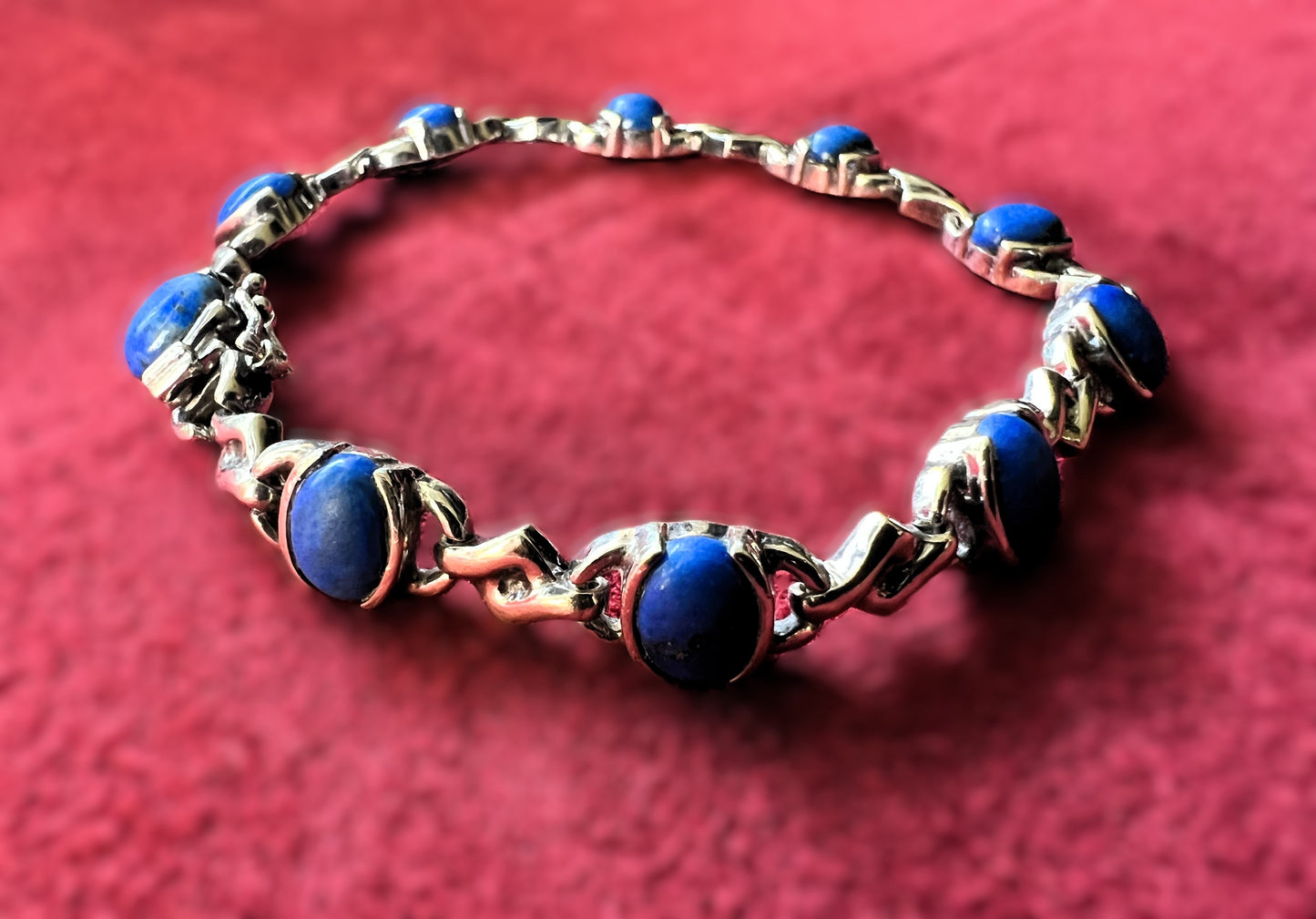 Sterling Silver Lapis Lazuli Bracelet