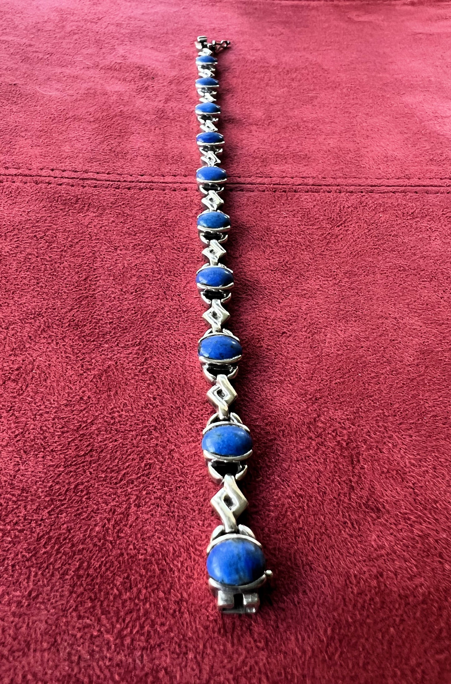 Sterling Silver Lapis Lazuli Bracelet