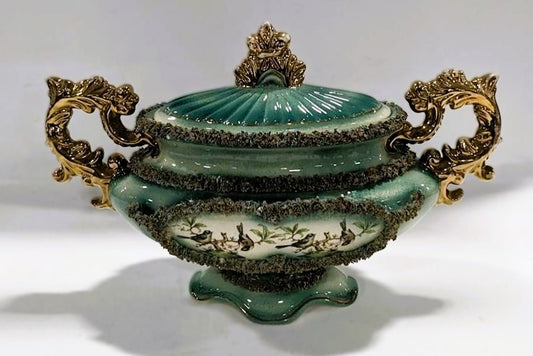 Antique Majolica Centerpiece