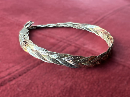Tri-Tone Sterling Bracelet